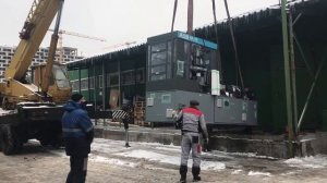 Такелажные работы. Разгрузка и перемещение термопластавтомата - Гк "Такелаж"