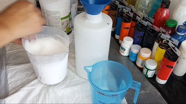 ЗАМЕС краски, ПРОПОРЦИИ, какой нужен материал для замеса краски в технике Fluid Art, Acrylic Pourin смотреть онлайн