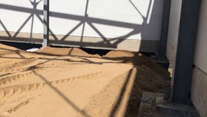 Отсыпка песчаной подушки под монолитную плиту