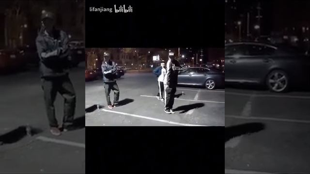 Salah Popping dance practice with Slim Boogie and friends in LA parking lot смотреть онлайн