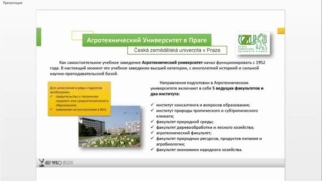 Обучение в Чехии. Вебинар "Программы обучения с января 2016" смотреть онлайн