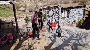 Rural Life Drama: Hamid and Narges Build a Kitchen in Iran's Farm and Cook Delicious Food