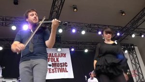 Caravan Palace perform "Brotherswing" live at the 2013 Calgary Folk Music Festival