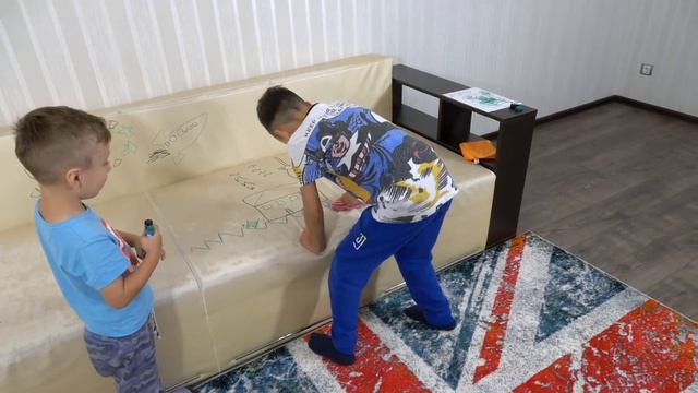 Дивана БОЛЬШЕ НЕТ ! Приготовили СЮРПРИЗ для Папы! смотреть онлайн