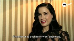 Интервью Диты фон Тиз. Русская озвучка. Советы новичкам. Dita Von Teese interview.