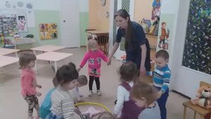 Подвижная игра (1-я младшая группа) "Васька кот"