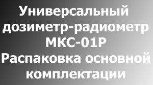 Распаковка МКС-01Р (счетный пульт, зарядное, блоки детектирования)