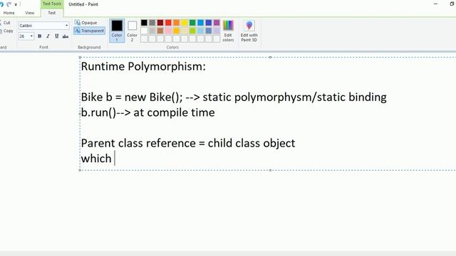 Java - Polymorphism - Dynamic Binding or Runtime Polymorphism