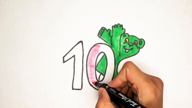 bolalar ucun 10 raqamlar rasim chizish|drawing numbers for children|рисуем цифры для детей смотреть онлайн