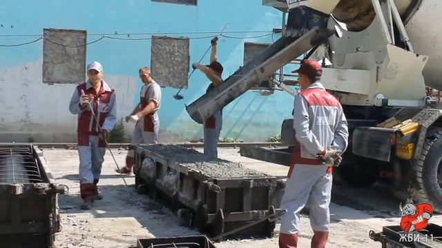 №9 Заливка формы бетонным продуктом смотреть онлайн