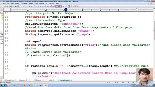 39 Advanced Java Servlet Tutorial | Java Web application both client and server side form validatio