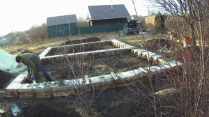 Снятие опалубки, ленточный фундамент 6 на 9