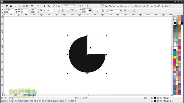 круг в CorelDRAW. дополнительные возможности