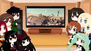 Girls und Panzer and GATE ft. Akame react to random videos | Gacha Club Reaction Part 23