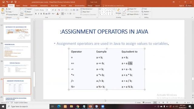 #13 arithmetic assignment operator in java with example