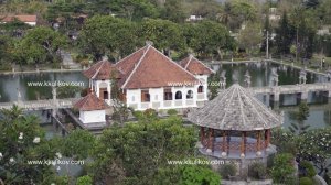 Taman Ujung water palace, which is situated near the ocean and decorated by beautiful tropical