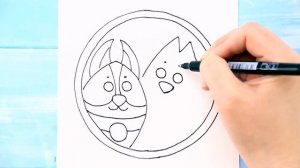 Как нарисовать космонавтов Белку и стрелку / Мультик раскраска для детей/  Раскрась Ка