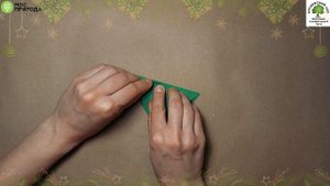 Новогоднее украшение «Ёлочка из бумаги»
