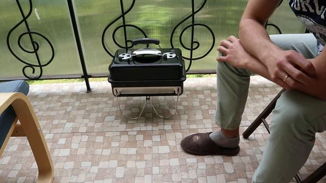 Weber Go-Anywhere обзор переносного угольного гриля фирмы Вебер смотреть онлайн