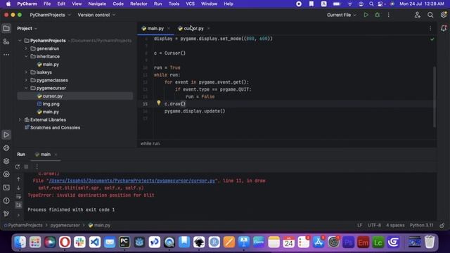 Python Tutorial | How To Create A Cursor In Pygame смотреть онлайн