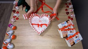 RAFFAELLO AND KINDER HEART ARRANGEMENT | DIY CHOCOLATE BOUQUET