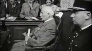 Trial of Marshal Henri Petain, Fortress Montrouge (outskirts of Paris) (July 1945)