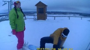 Красная горка спуск, новый склон.