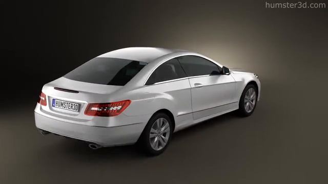 Mercedes Benz E class Coupe 2011 by 3D model store Humster3D.com смотреть онлайн