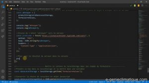 JavaScript107-Envoie des données du panier et du formulaire vers un serveur avec fetch( ) et POST