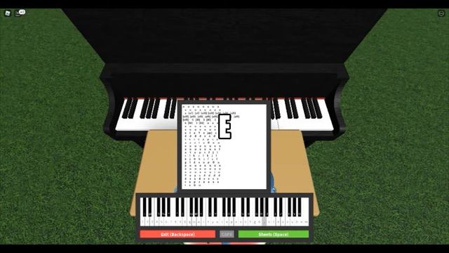 RUSH E easy ROBLOX Piano tutorial смотреть онлайн