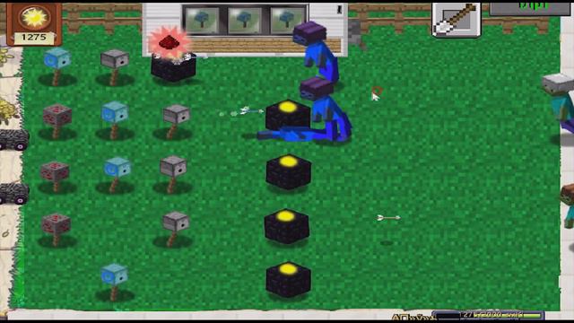 Майнкрафт напал на растение против зомби смотреть Minecraft Plants vs zombie От Фаника 12 смотреть онлайн