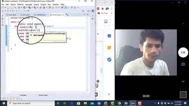 Switch Statement in Java , string use in switch and nested switch in java | Ahmad Education. смотреть онлайн