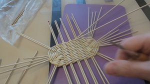 Корзинка- Бутылочница. Овальное дно.Плетение из бумажной лозы. Часть 1. Мастер- класс.