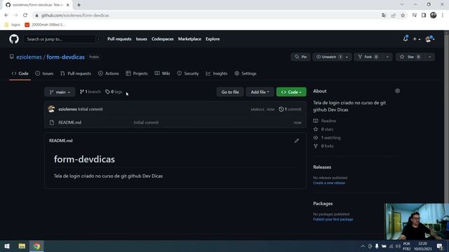 GIT-GITHUB - 04 CRIANDO UM REPOSITÓRIO смотреть онлайн
