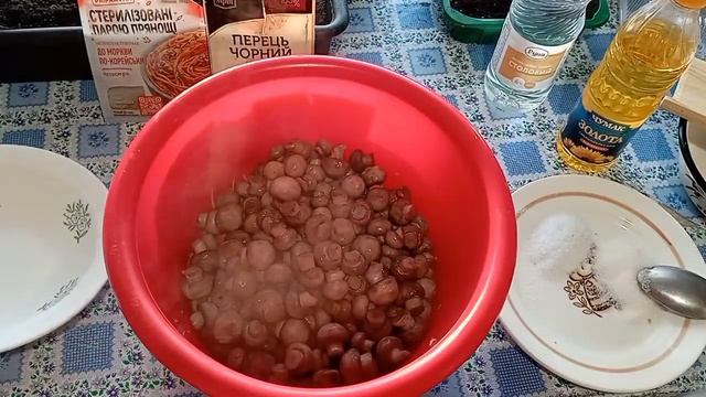 Грибы маринованные с морковью и чесноком, рецепт. Pickled mushrooms with carrots and garlic recipe.