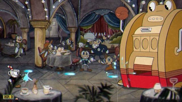 Cuphead:прохождение босса Жабы-боксеры