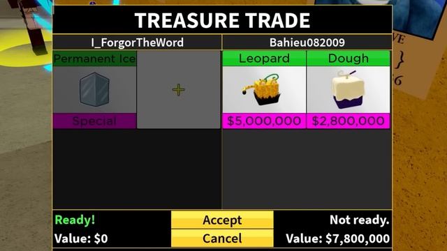 Trading PERMANENT ICE for 24 Hours in Blox Fruits смотреть онлайн