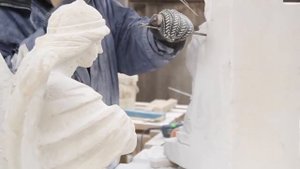 Изготовление скульптуры ангелов из мрамора для памятников