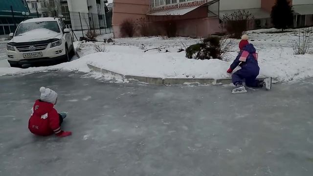 Ледяной каток во дворе