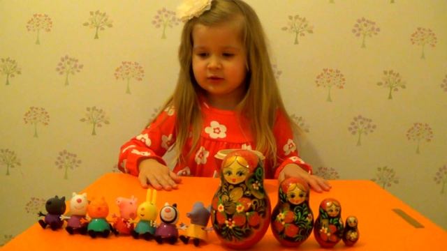 ♥Сюрпризы в матрёшках Свинка Пеппа и другие Surprises in the nesting Russian dolls Peppa Pig смотреть онлайн