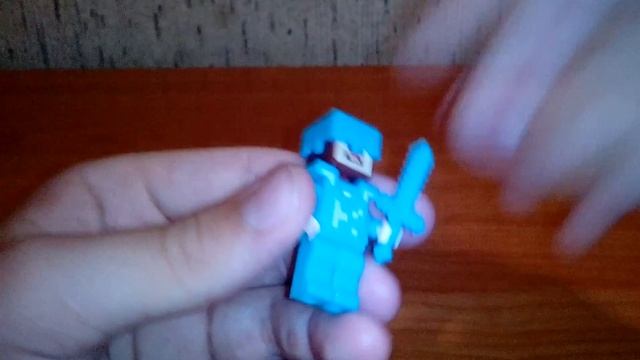 Китайская фигурка lego minecraft Стив в алмазной броне смотреть онлайн