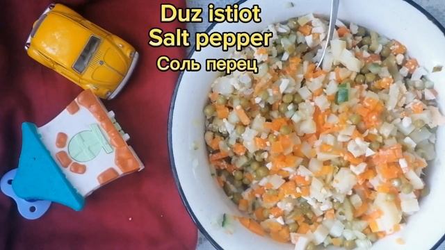 Paytaxt salatı. Russian salad. Как быстро приготовить Столичный салат