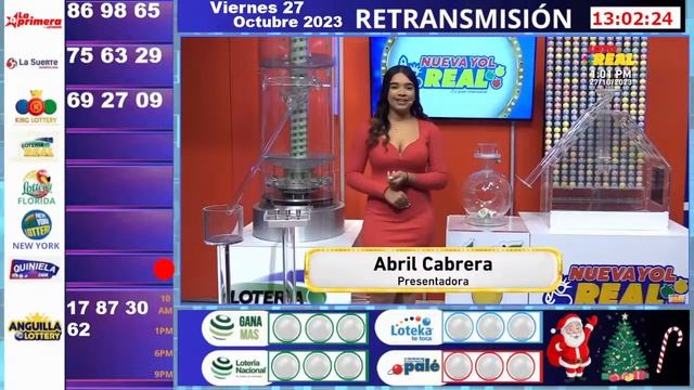 Loteria REAL Y Anguilla Lottery en vivo ? | Viernes 27 de Octubre del 2023 - 1:00 PM смотреть онлайн
