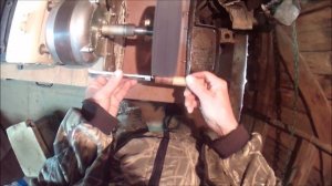 Нож из мехпилы(Р6М5) # 6 + ножны для ножа # 5.