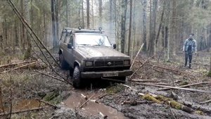 Март. Болото по колено на резанной резине
