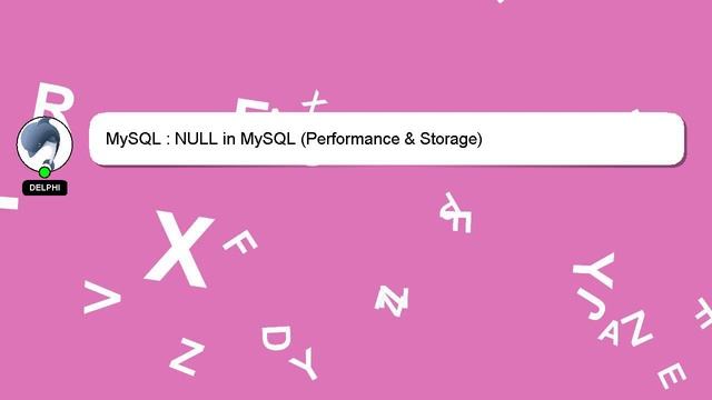 MySQL : NULL in MySQL (Performance & Storage)