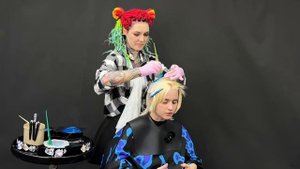 Делаю яркое окрашивание волос