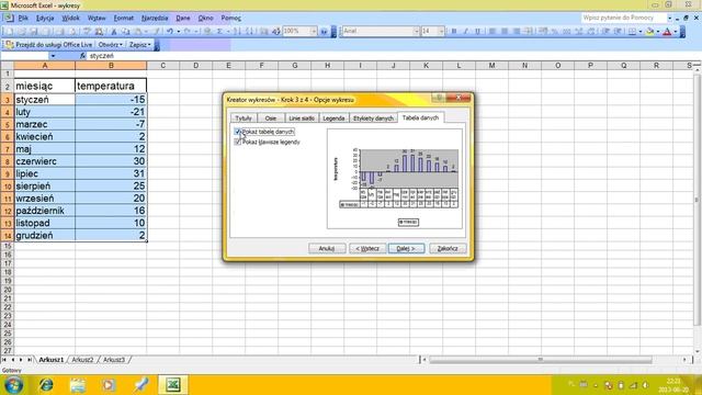 Jak zrobić wykresy w Excel 2003 смотреть онлайн