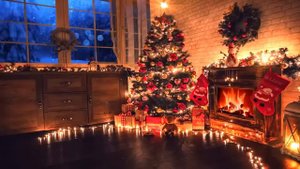 1 ЧАС 🎄 РОЖДЕСТВЕНСКАЯ МУЗЫКА 2023 ТРЕСК КОСТРА У КАМИНА НОВОГОДНИЙ ФОН НОВОГОДНЯЯ МУЗЫКА 🎄