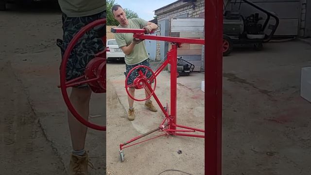 Сборка - разборка подъемника для гипсокартона. смотреть онлайн